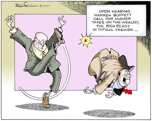 Rich react to higher taxes.