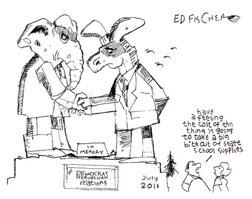 In Memory of Democrat and Republican Relations.