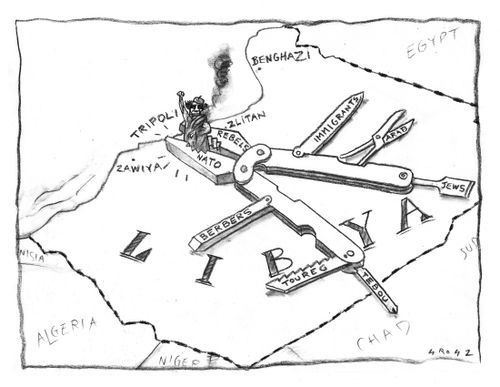 The rebels with Nato's help have rapidly advanced on Tripoli and Gaddafi's days are numbered