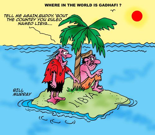 'Tell me again, Buddy, 'bout the country you ruled named Libya...'