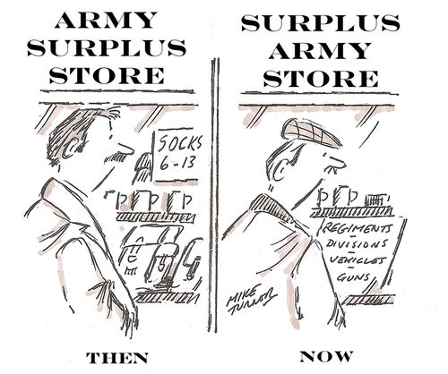 Armed Forces cutbacks.