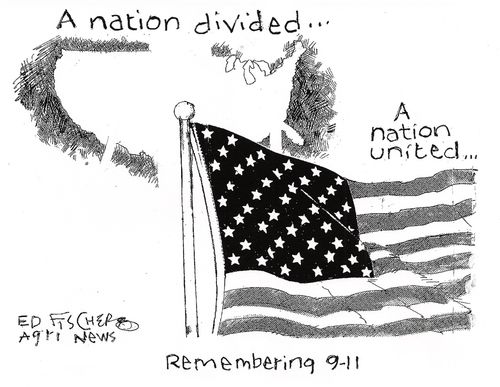 Remembering 911 - America united.
