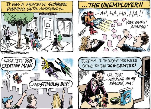 It was a peaceful summer evening, until suddenly...the Unemployer!
