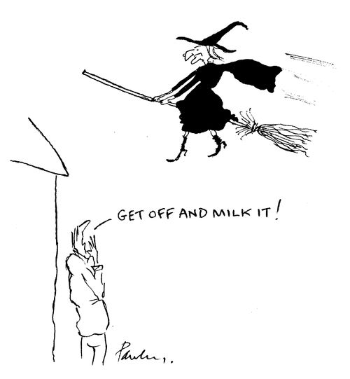 'Get off and milk it!'