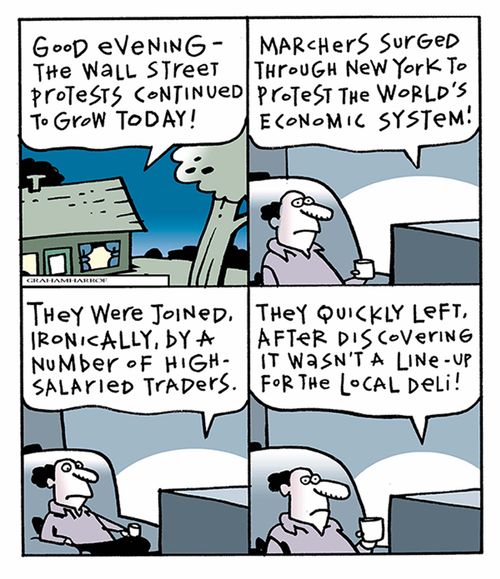 Traders joining Wall Street protests
