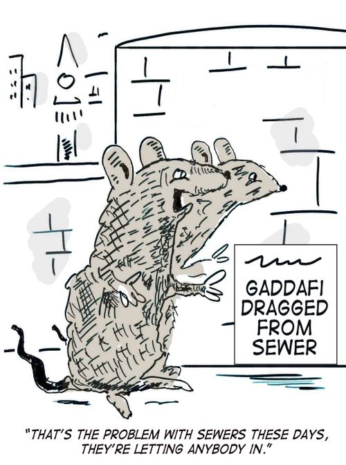 'That's the problem with sewers these days, they're letting anybody in.'