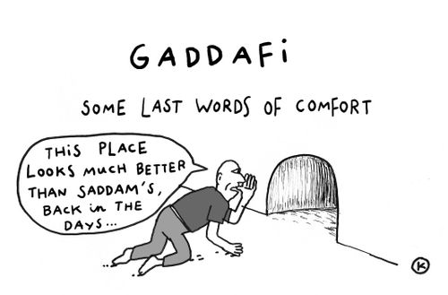 Gaddafi - Some last words of comfort