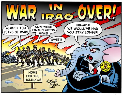 'Iraq War Over!' ( the new ) 'What Now Cartoon'