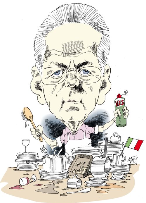 Mario Monti: cleaning up Italian debt.