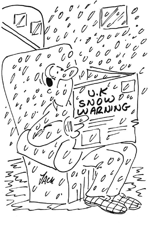 UK snow warning.