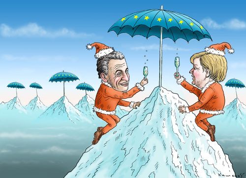 Merkel and Sarkozy Meeting
