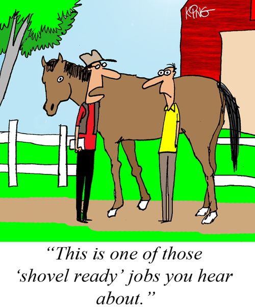 'This is one of those 'shovel ready' jobs you hear about.'
