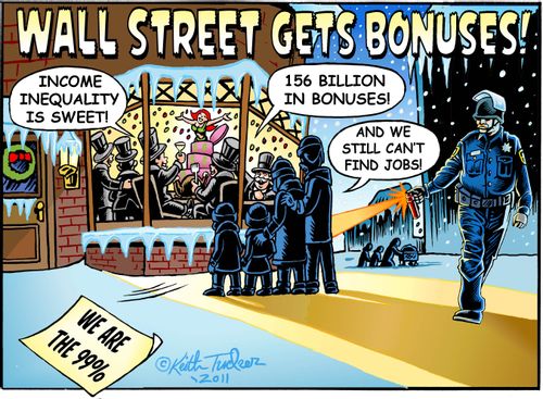 'Wall Street gets Bonuses!'