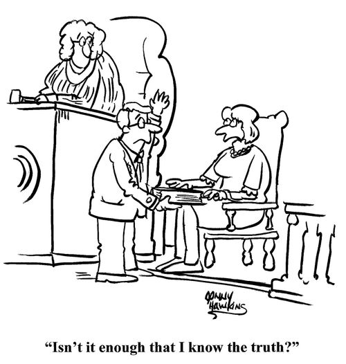 "Isn't it enough that I know the truth?"