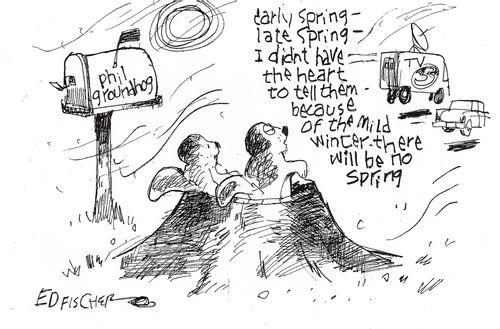 "Early spring, late spring - I didn't have the heart to tell them because of the mild winter there will be no spring."