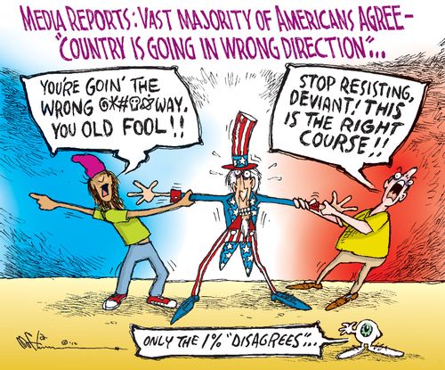 Media Reports: Vast majority of Americans agree - 'Country is going in wrong direction'...