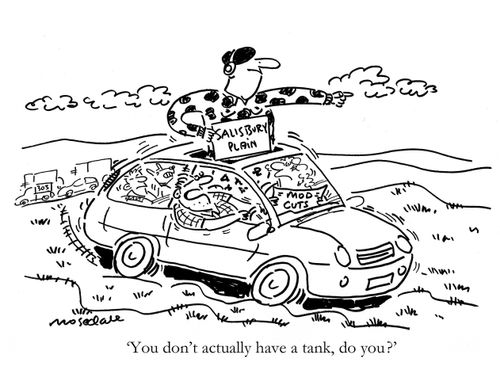 'You don't actually have a tank, do you?'