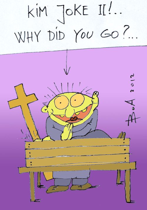 'Kim Jong il!... Why did you go?'