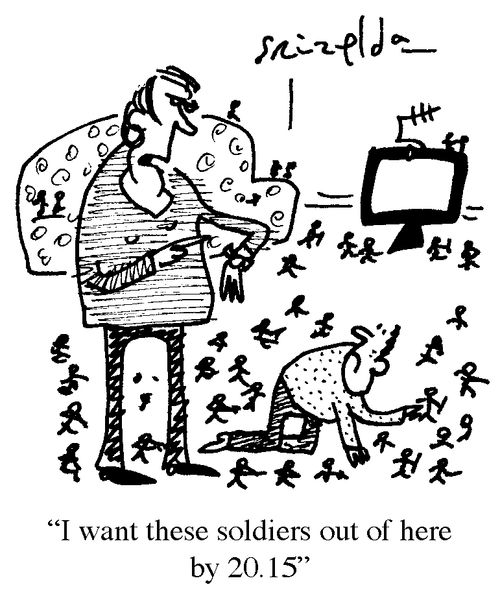 'I want these soldiers out of here by 20.15.'