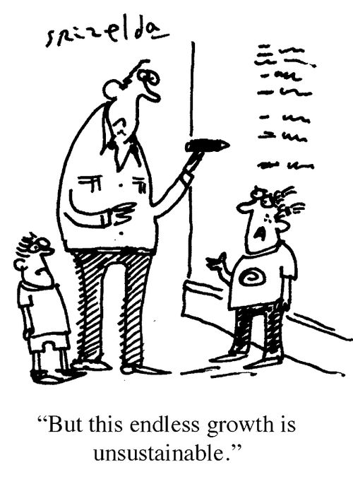 'But this endless growth is unsustainable.'