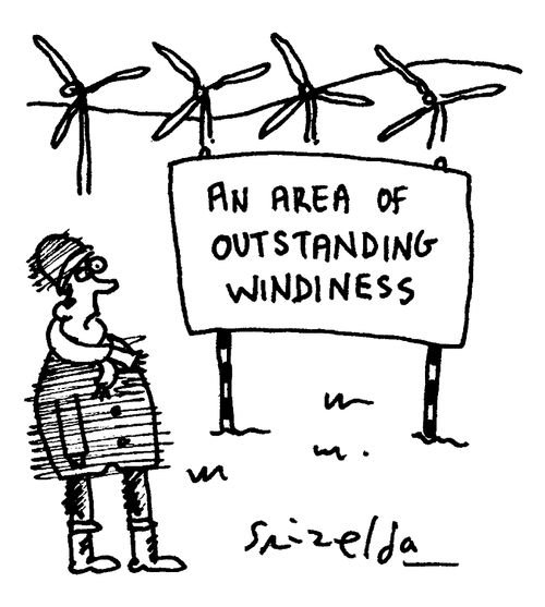 An area of outstanding windiness.