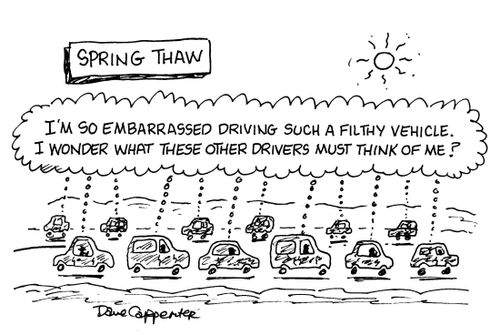 'I'm so embarrassed driving such a filthy vehicle...'