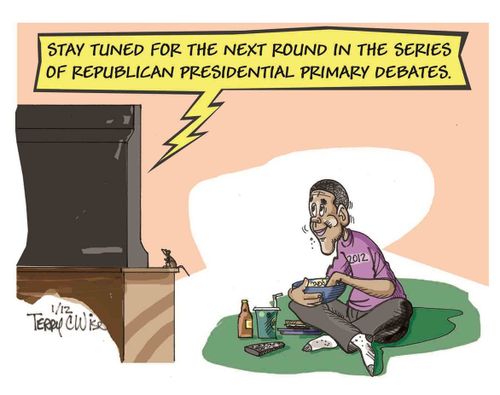 'Stay tuned for the next round in the series of Republican Presidential Primary Debates.'