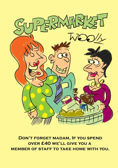 UK supermarket to employ 20,000: 'Don't forget madam, if you spend over ?40 we'll give you a member of staff to take home with you.'