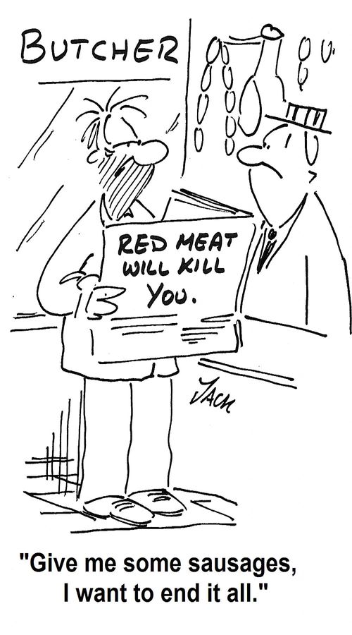 'Give me some sausages, I want to end it all.'
