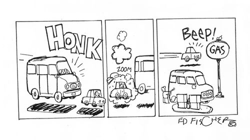 Smaller car beats SUV on fuel consumption.