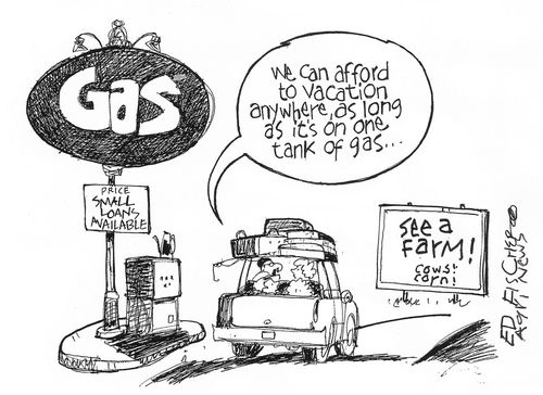 Holiday gas/petrol prices.