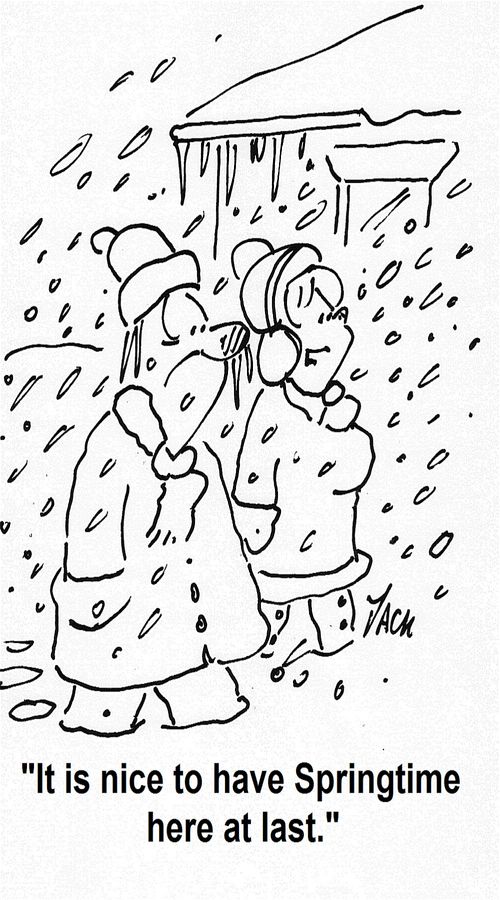 'It is nice to have Springtime here at last.'