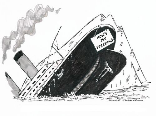 Titanic: How's my steering.