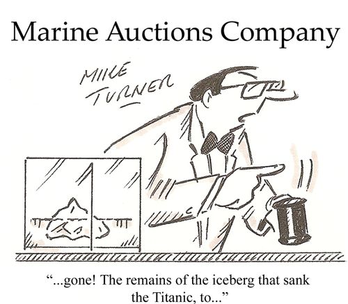 '...gone! The remains of the iceberg that sank the Titanic, to...'