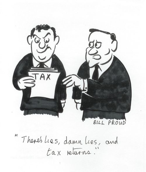 'There's lies, damn lies, and tax returns.'