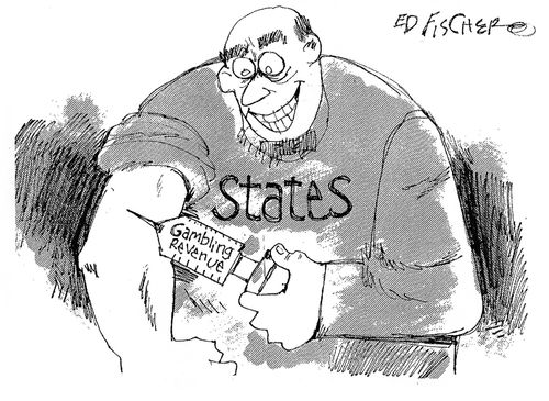 Gambling revenue injected into the economy of the States.