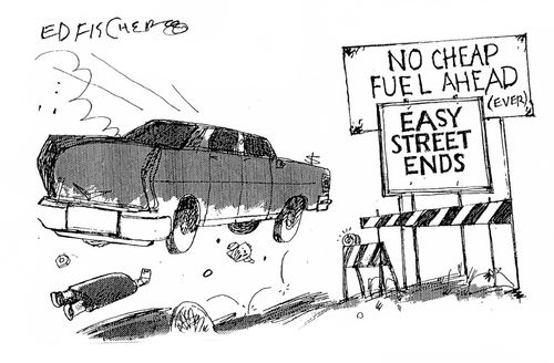 No Cheap Fuel Ahead: Easy Street Ends.