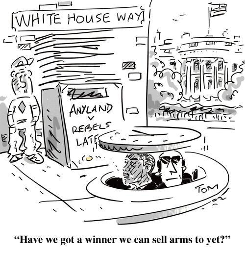 'Have we got a winner we can sell arms to yet?'
