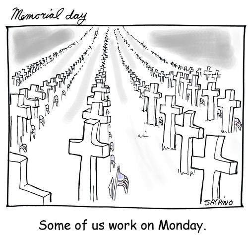 'Some of us work on Monday.'