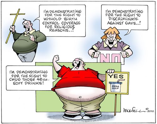 Demonstrating discrimination.
