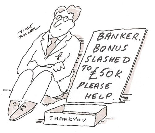 Banker bonus slashed to 50K.