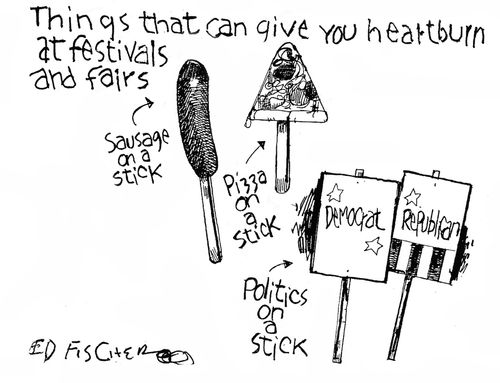 Things that give you heart-burn at festivals and fairs.