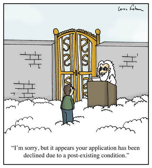'I'm sorry, but it appears your application has been declined due to a post existing condition.'