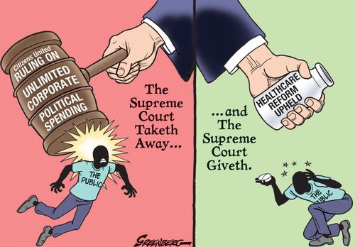 The supreme court taketh away. . . and the supreme court giveth.
