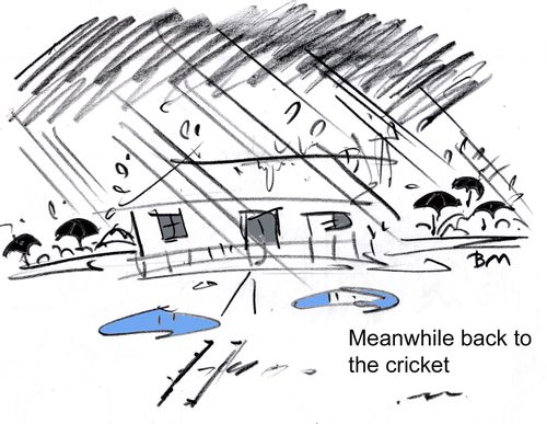 Meanwhile back  to the cricket. . .