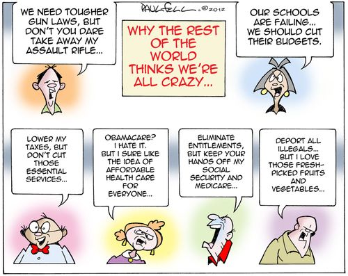 Why the rest of the world thinks we're all crazy. . .