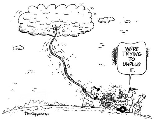 'We're trying to unplug it.'