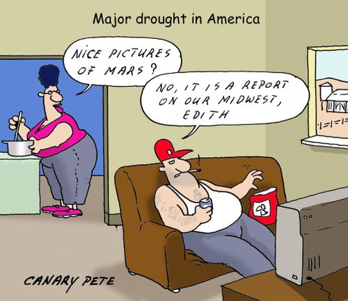 Major drought in America: 'Nice picture of Mars?'