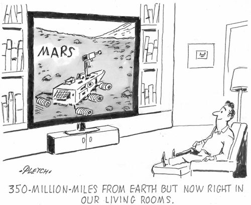 350-million-miles from earth but now right in our living rooms.