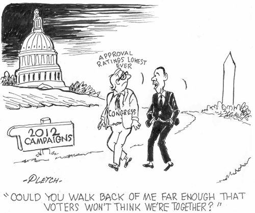 'Could you walk back of me far enough that voters won't think we're together?'